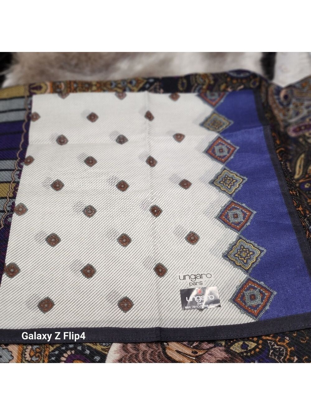 Ungaro Paris Handkerchief Cotton Brandnew
